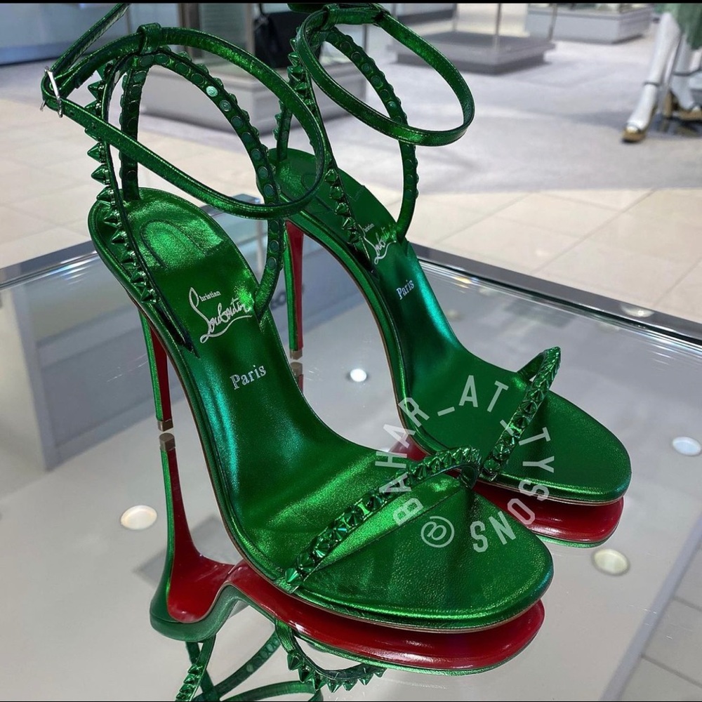 Christian Louboutin So Me Heels in SPINACH